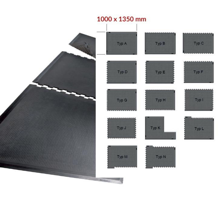 EP0503019 Ergolastec Bodenmatten-Puzzle Typ WET 8