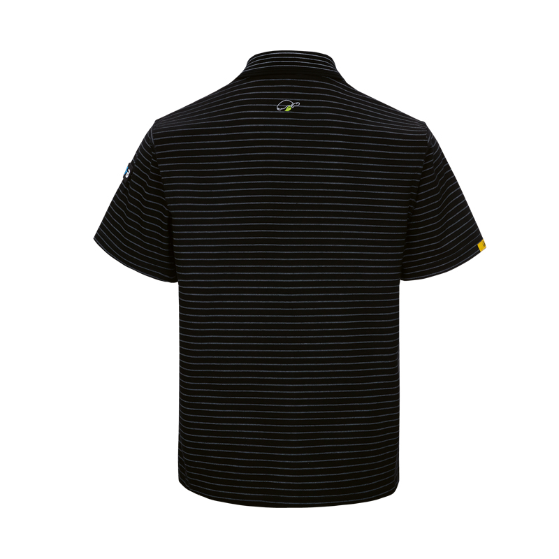 EP1002389-Conductex ESD-Poloshirt  Green Turtle Unisex Schwarz Back 5002