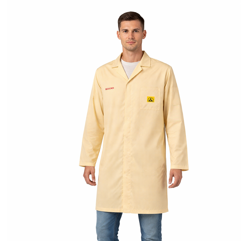 PROTEX® ESD visitor coat, yellow