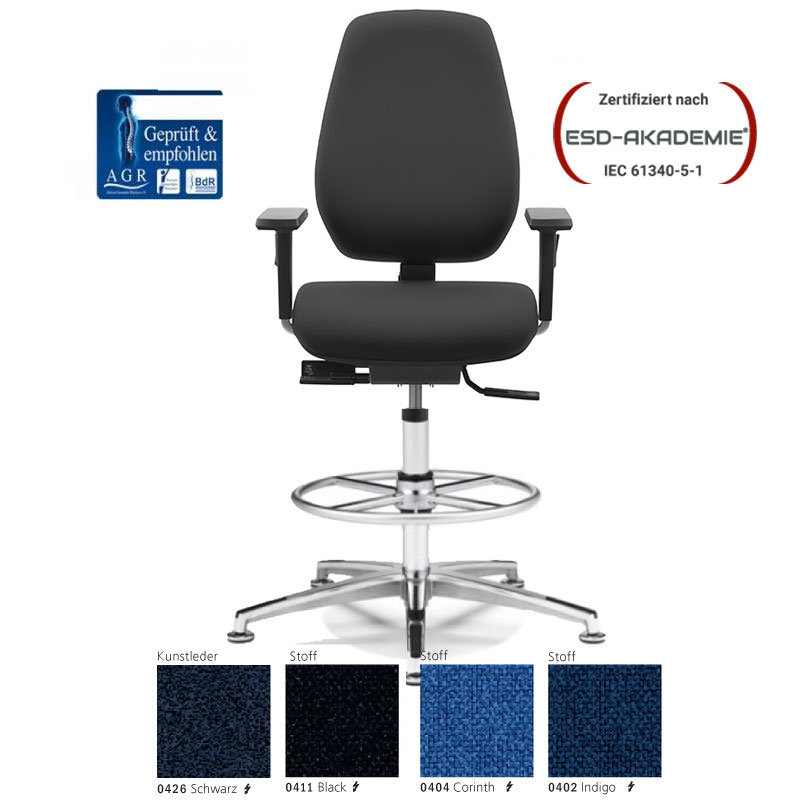 EP0805034 ERGO 600 ST COUNTER ESD-Stuhl 1