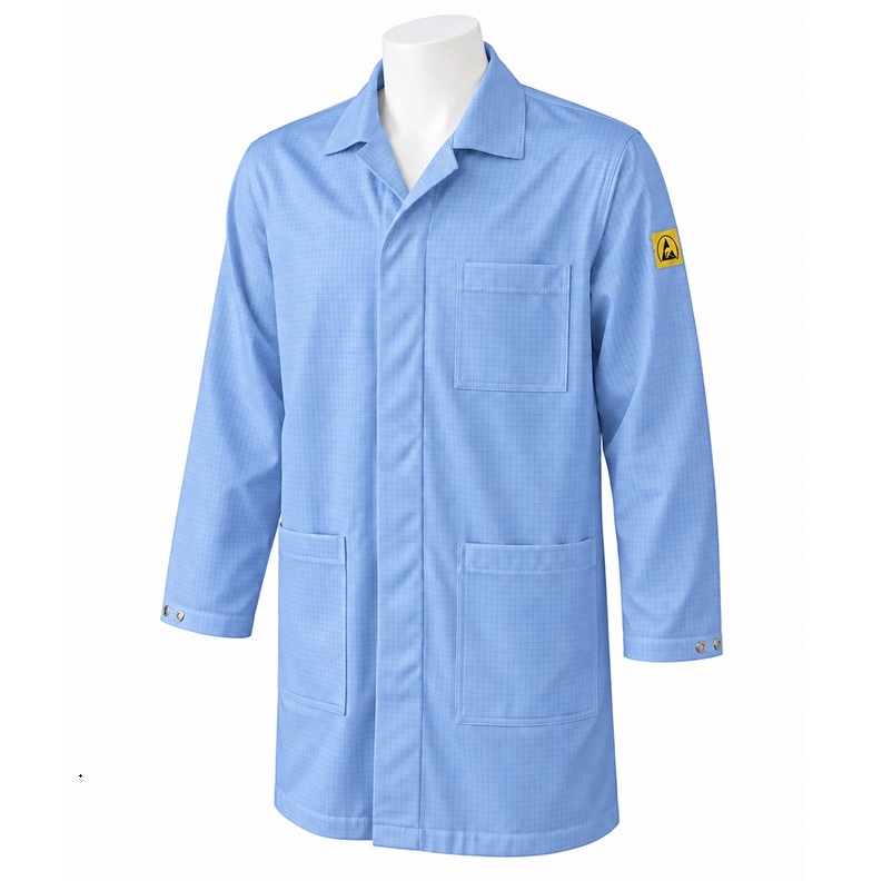 EP ESD Work Jacket, Light Blue, XS