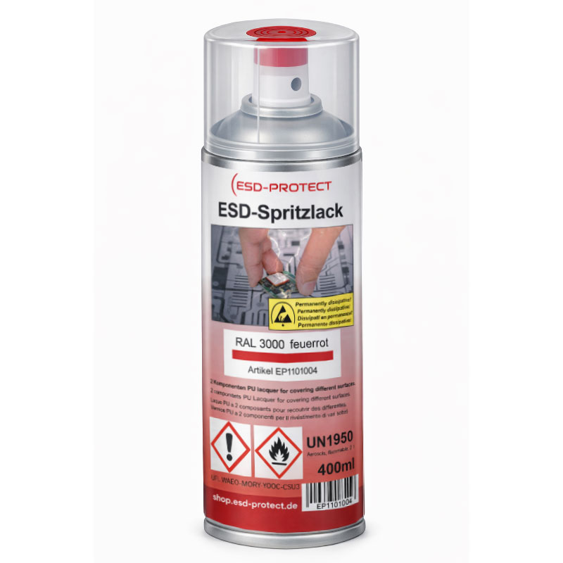 ESD spray paint, 400 ml, RAL colors
