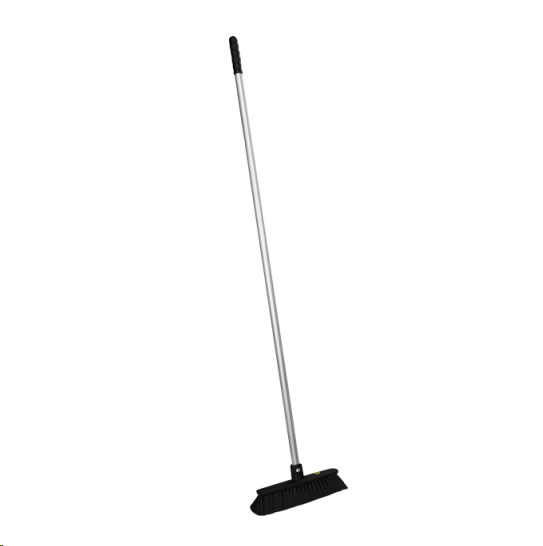 ESD sweeping brush with aluminum handle, conductive bristles