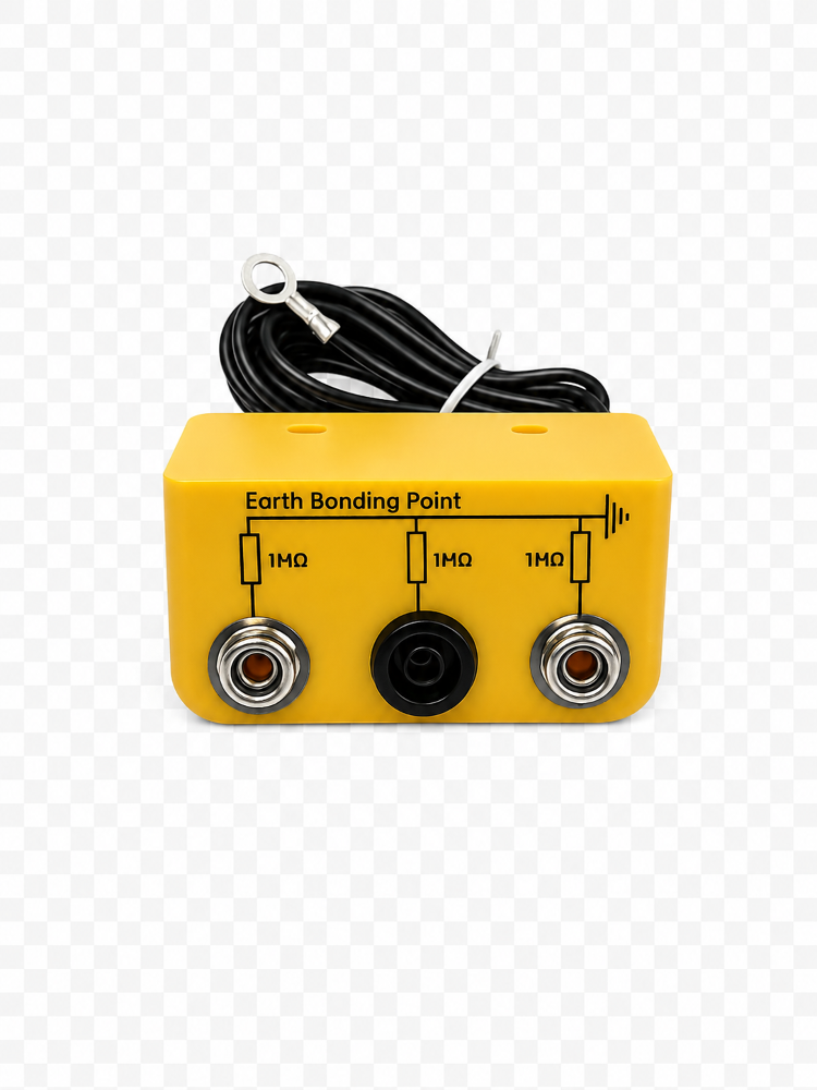 Grounding Box 2 x DK10 and  1 x Banana Plug with Ring Terminal