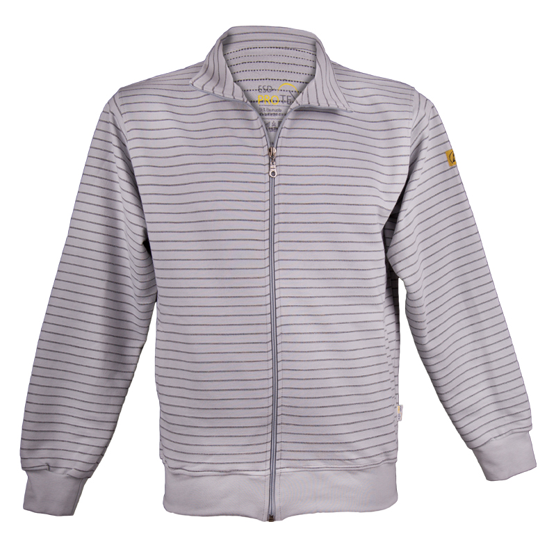 ESD-Sweatjacke, hellgrau, S