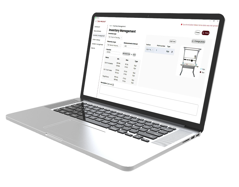 INVENTIX ESD inventory software by ESD-PROTECT