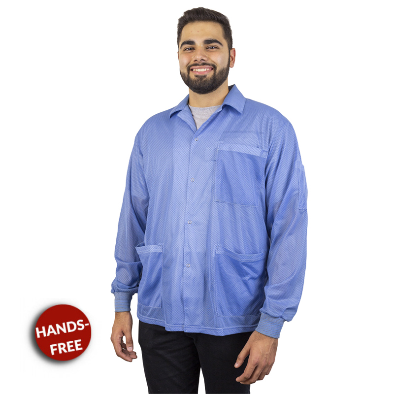 EP1004616-Statshield-ESD-Mantel-blau-Handsfree