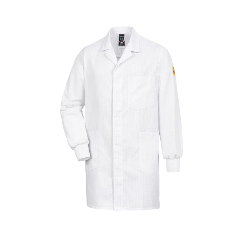 EP1004532-EP1004532-ESD-MANTEL-NAPTEX-WEIss-UNISX-MIT-STRICKBUND-VORDERSEITE