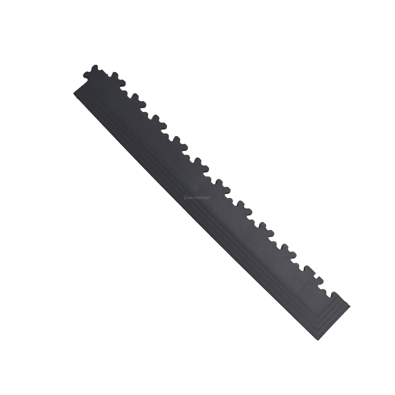ESD-ProFloor PF 68 Eck-Rampenelement, dunkelgrau