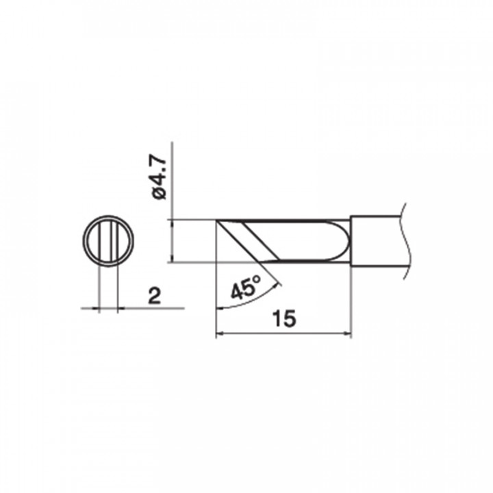 CE0103001 HAKKO Loetspitzen T15 fuer FX 951 FM 2028 9
