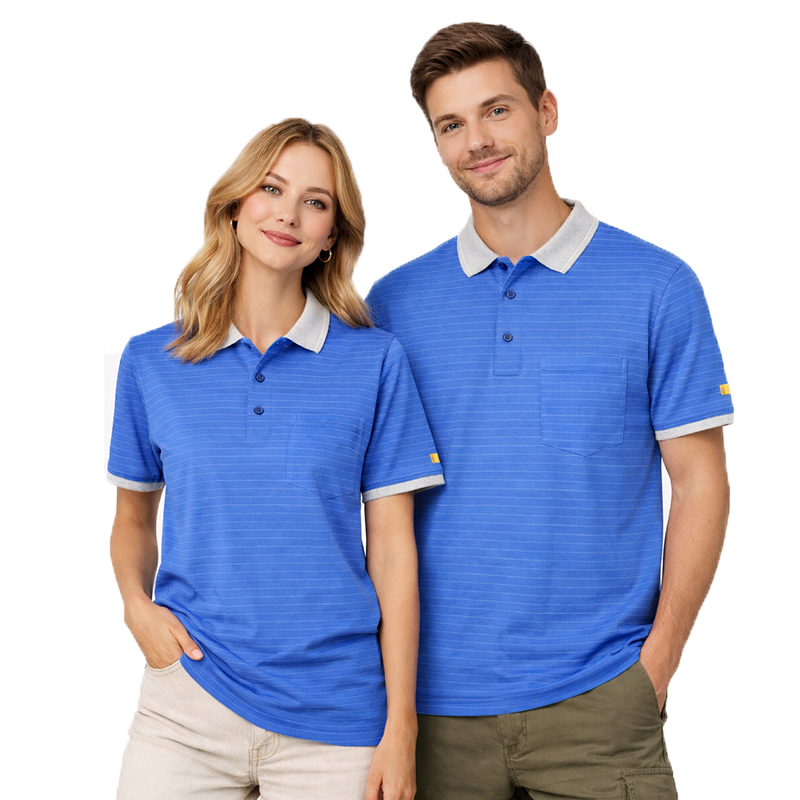 PROTEX® ESD polo shirt, unisex, royal blue