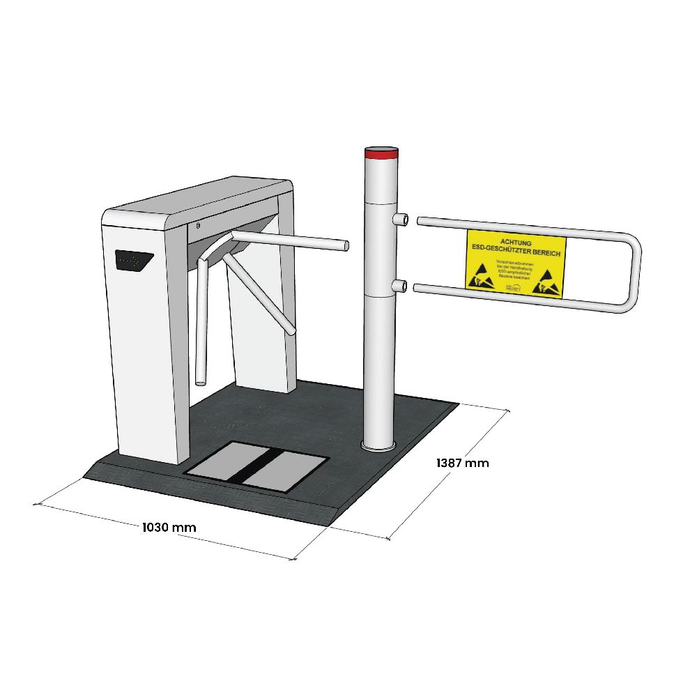 Eingangsanlage EPA Kombi-Gate linksläufig, ER 6000