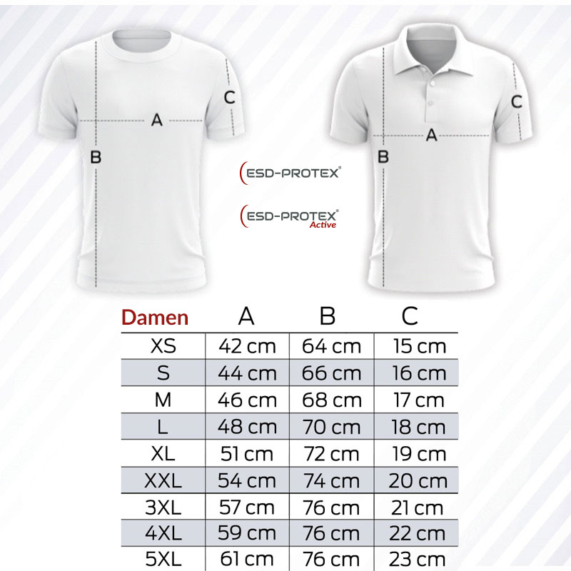 Masstabelle-Shirts-Damen 1690