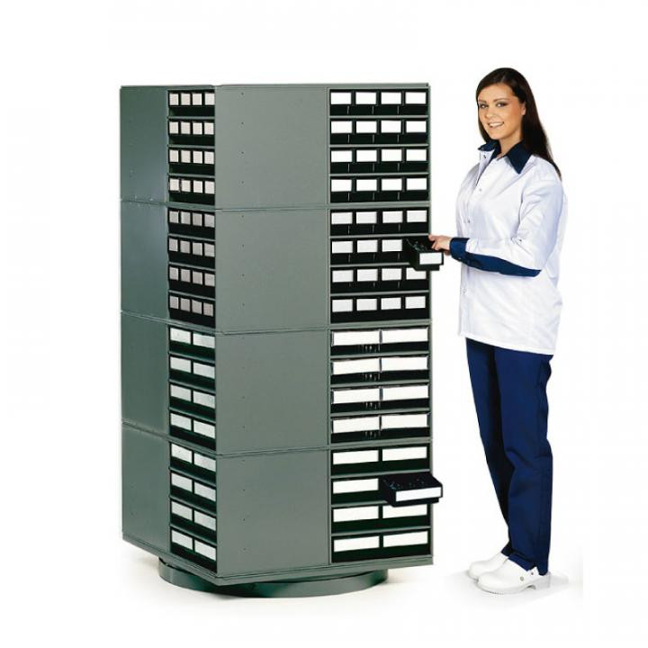 EP0803008 ESD-Drehstaender fuer 16 Magazine 0840-1640 ESD