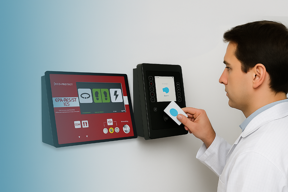 EPA-REIST ICS mit Bedieenung Zeiterfassungsterminal
