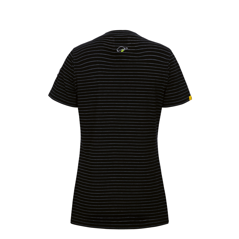 EP1001282-Conductex ESD-T-Shirt Green Turtle Damen Schwarz Back 5000