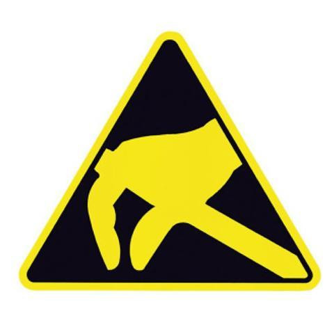 EP0602005 Etiketten ESD-Logo 6 x 6 mm