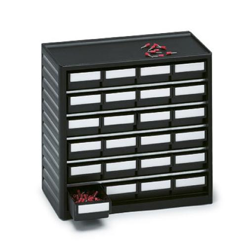 EP0803016 ESD-Kleinteilemagazin 24 Schubladen H 40mm