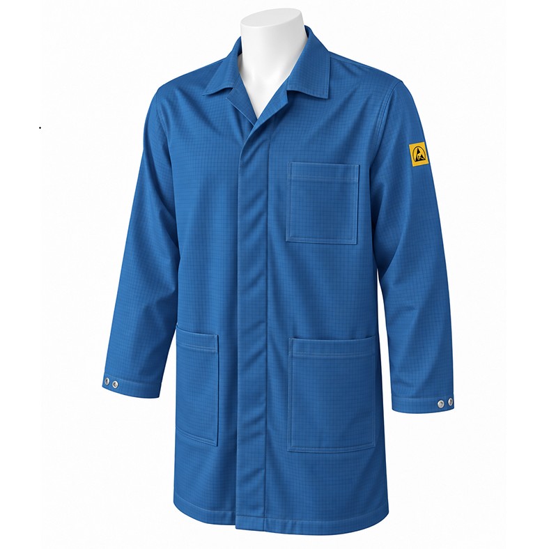 ESD-Protect Arbeitsmantel, dunkelblau, XS