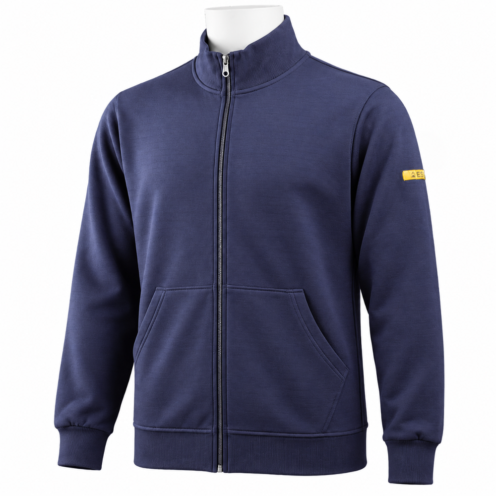 ESD-ProTEX Sweatshirt-Jacke Plus, marine, XS
