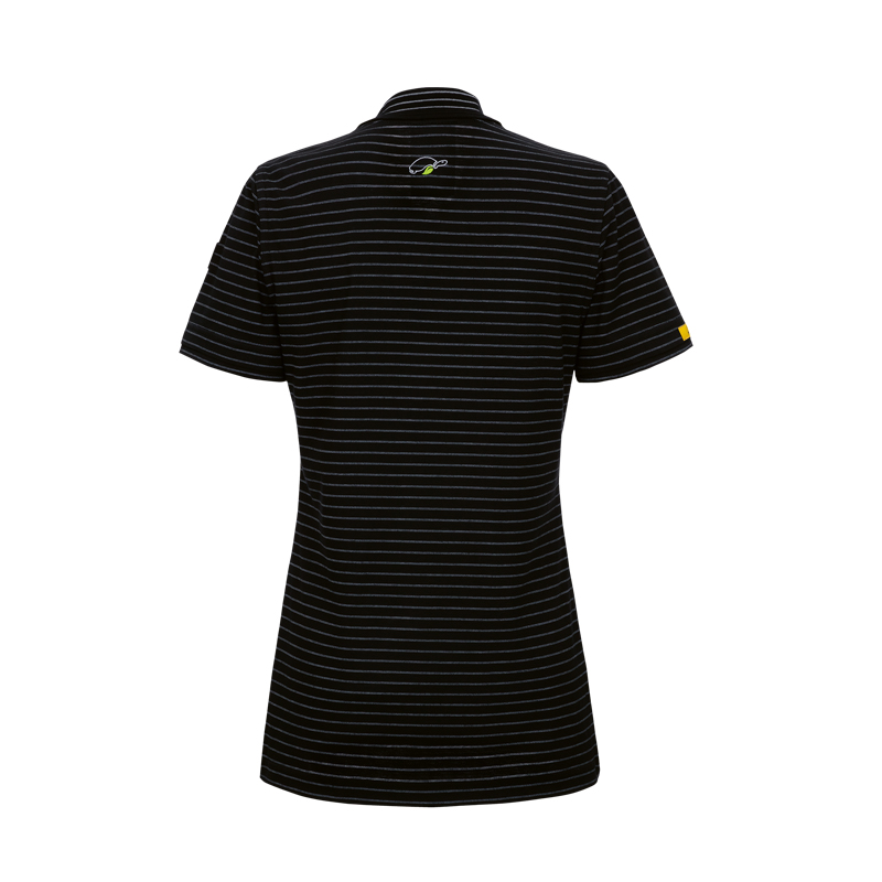 EP1002399-Conductex ESD-Poloshirt  Green Turtle Damen Schwarz Back 5004