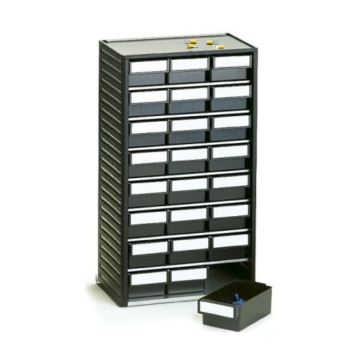 EP0803017 ESD-Kleinteilemagazin 24 Schubladen H 62mm