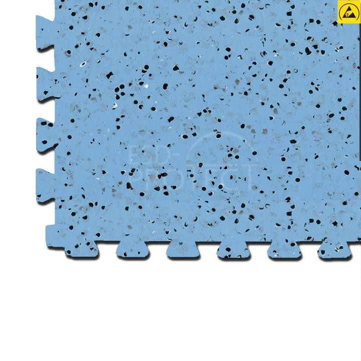 EP0502022 Gerflor ESD-Bodenfliese GTI EL5 CONNECT hellblau 0354