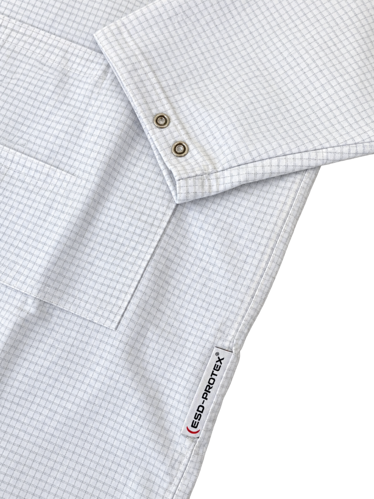EP ESD Work Coat, White, XS