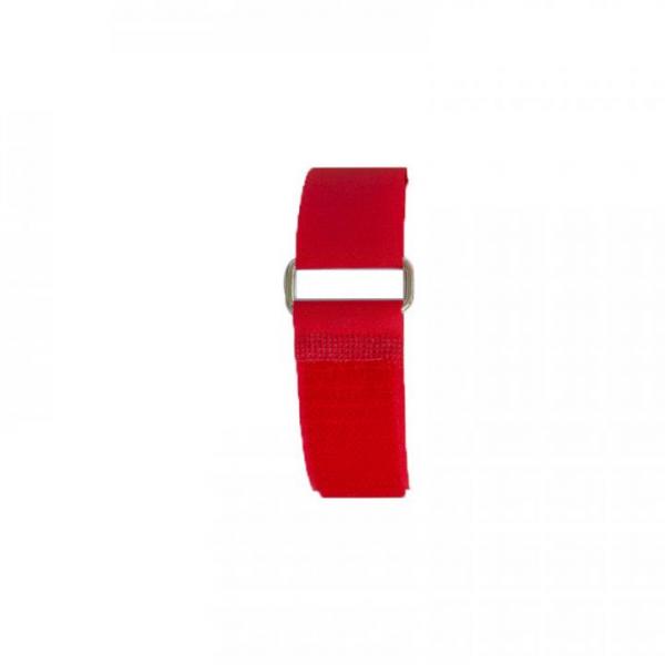Klettband 70 cm, rot, Metallschnalle