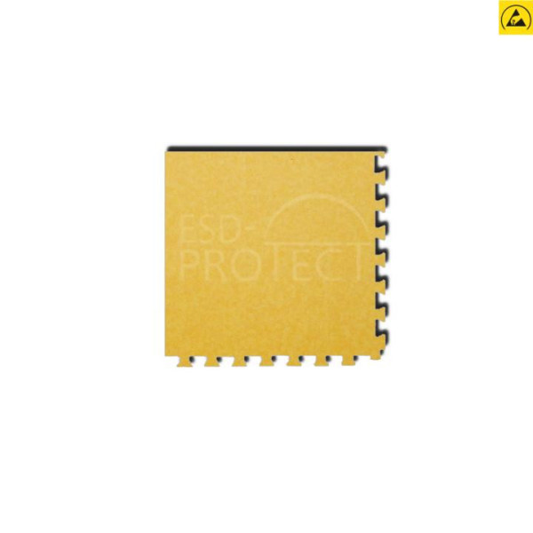 EP0502029 Gerflor ESD-Eckfliese GTI EL5 CORNER gelb mit Schwalbenschwanz-Verzahnung