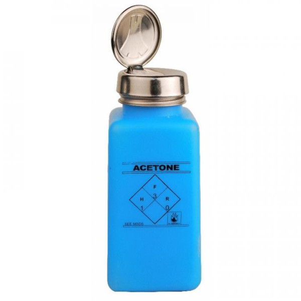 EP0708007 Dosierflasche blau 240 ml ONE TOUCH Acetone