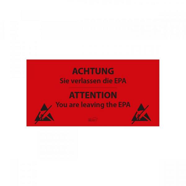 EPA-exit sign, self-adhesive, DE-EN