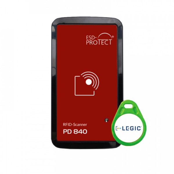 EP0301020 PD-840 RFID Scanner Legic - Scanner zum schnellen Erfassen von RFID-Kennungen in Excel über den Tastatur-Puffer.
