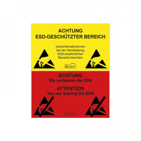 EP0601042 EPA-Warnschild und Ausgang DE und DE-EN 500x300