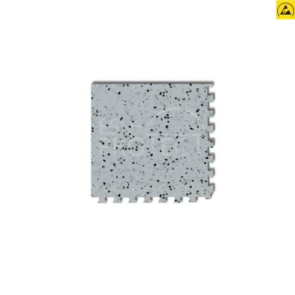 EP0502030 Gerflor ESD-Eckfliese GTI EL5 CORNER grau 0352 mit Schwalbenschwanz-Verzahnung