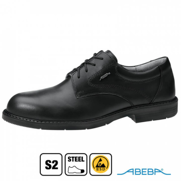 EP1006085 Abeba 33240 ESD-Schuhe Business schwarz Glattleder mit Stahlkappe
