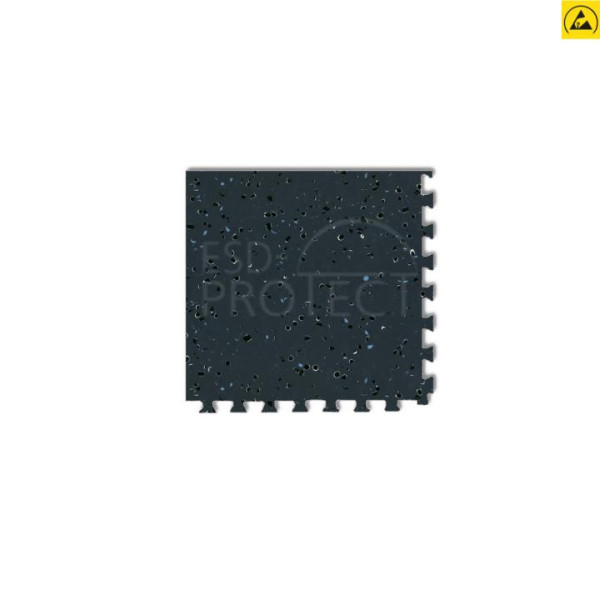 EP0502032 Gerflor ESD-Eckfliese GTI EL5 CORNER schwarz 0351 mit Schwalbenschwanz-Verzahnung