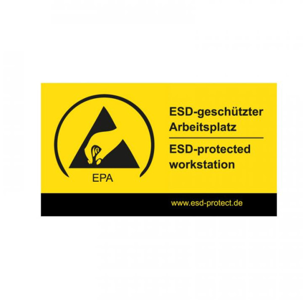 EP0601006 EPA-Aufkleber ESD-geschuetzter Arbeitsplatz