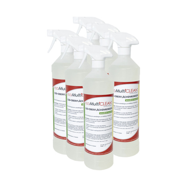 ESD-MultiCLEAN surface cleaner, 6x 1l