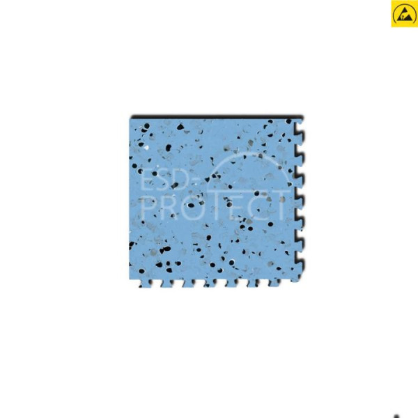 EP0502034 Gerflor ESD-Eckfliese GTI EL5 CORNER hellblau 0354 mit Schwalbenschwanz-Verzahnung