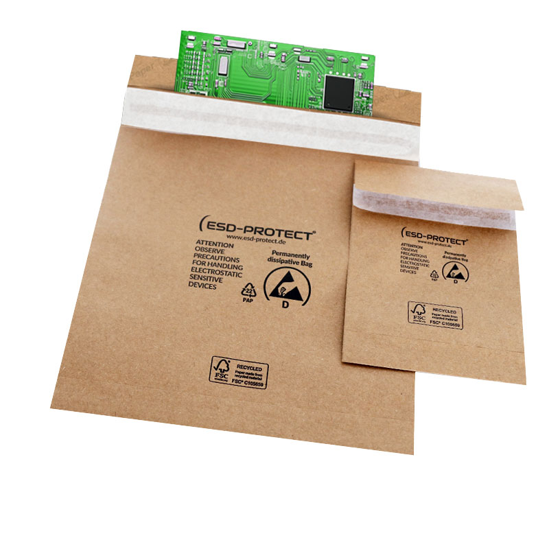 PaperStat® ESD packaging bags made from recycled paper | Permanently ...