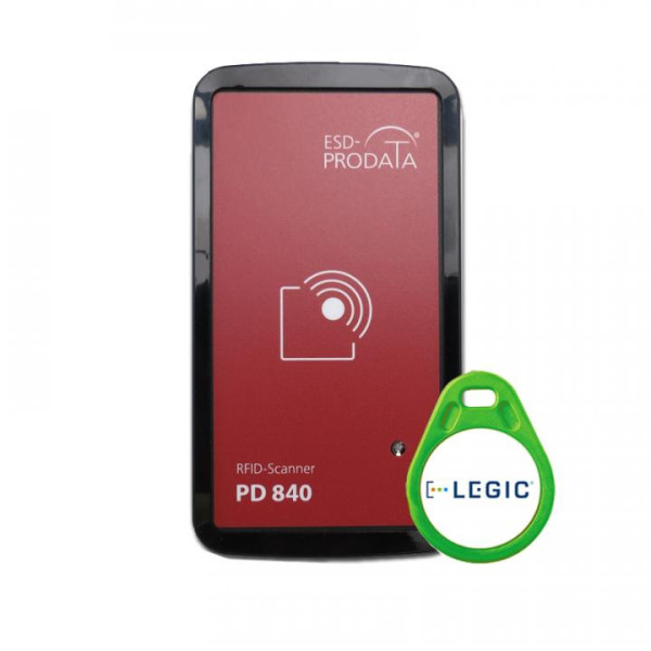 EP0301020 PD-840 RFID Scanner Legic - Scanner zum schnellen Erfassen von RFID-Kennungen in Excel über den Tastatur-Puffer.